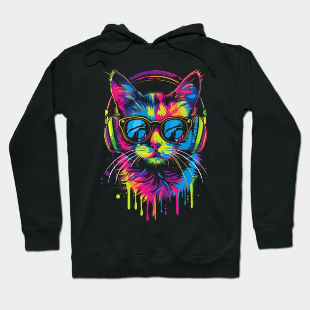 Cat DJ Spin-off Hoodie by RazonxX